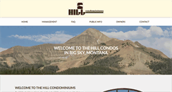 Desktop Screenshot of hillcondominiums.com